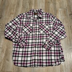 Lincoln Outfitters Long Sleeved Flannel Button Up Shirt Women's Size XL